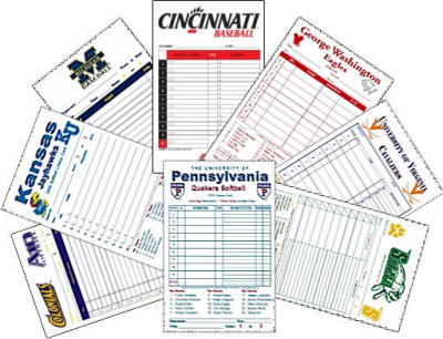 Baseball Lineup Cards